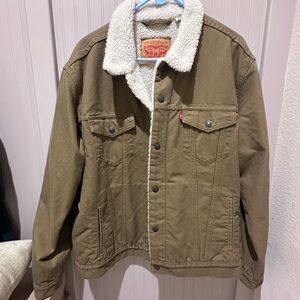 Levi's Men's Brown Sherpa Trucker Jacket